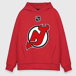 Толстовка оверсайз мужская New Jersey Devils: Kovalchuk 17, цвет: красный