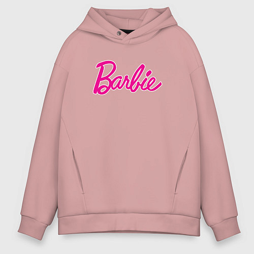 Мужское худи оверсайз Барби 3 / Пыльно-розовый – фото 1