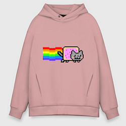 Мужское худи оверсайз Nyan Cat