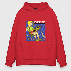 Толстовка оверсайз мужская The Offspring: Americana, цвет: красный