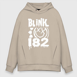 Толстовка оверсайз мужская Blink-182, цвет: миндальный