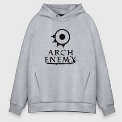 Толстовка оверсайз мужская Arch Enemy, цвет: меланж
