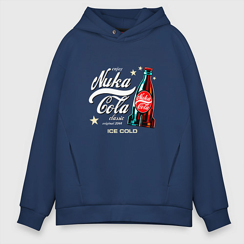 Мужское худи оверсайз Nuka-Cola Enjoy / Тёмно-синий – фото 1