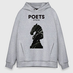 Мужское худи оверсайз Poets of the Fall: Black Horse
