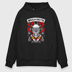 Толстовка оверсайз мужская Megadeth Rocker, цвет: черный