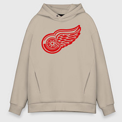 Толстовка оверсайз мужская Detroit Red Wings: Pavel Datsyuk, цвет: миндальный