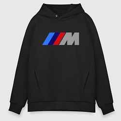 Толстовка оверсайз мужская BMW M, цвет: черный