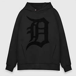 Толстовка оверсайз мужская Detroit Tigers, цвет: черный