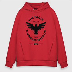 Толстовка оверсайз мужская The Eagle: Khabib UFC, цвет: красный