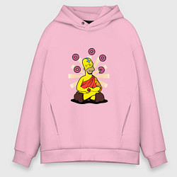 Толстовка оверсайз мужская Homer Relax, цвет: светло-розовый