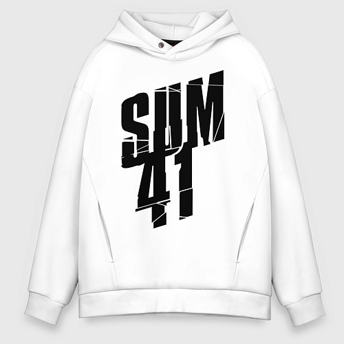 Мужское худи оверсайз Sum Forty One / Белый – фото 1