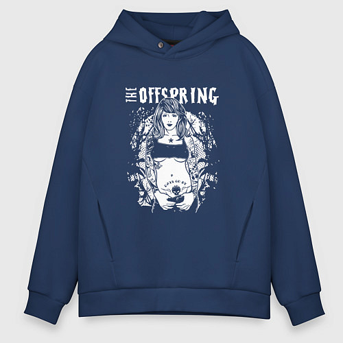 Мужское худи оверсайз The Offspring: Days go by / Тёмно-синий – фото 1