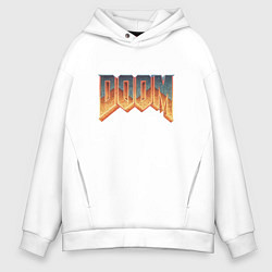 Толстовка оверсайз мужская DOOM, цвет: белый