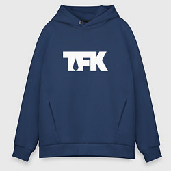 Мужское худи оверсайз TFK: White Logo