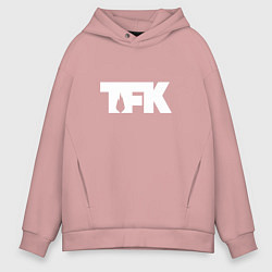 Мужское худи оверсайз TFK: White Logo