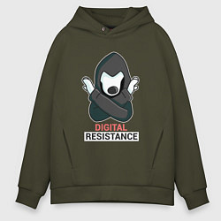 Мужское худи оверсайз Digital Resistance