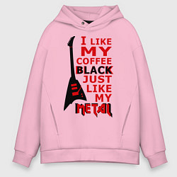 Толстовка оверсайз мужская Mindless Self Indulgence - Coffee black, цвет: светло-розовый