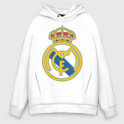 Толстовка оверсайз мужская Real Madrid FC, цвет: белый