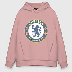 Толстовка оверсайз мужская Chelsea FC, цвет: пыльно-розовый