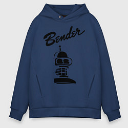 Мужское худи оверсайз Bender monochrome