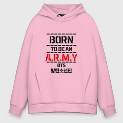 Мужское худи оверсайз Born to be an ARMY BTS