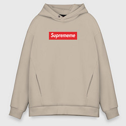 Толстовка оверсайз мужская Suprememe, цвет: миндальный
