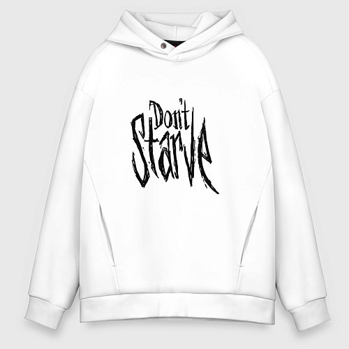 Мужское худи оверсайз Don't Starve / Белый – фото 1