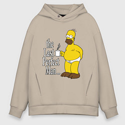 Толстовка оверсайз мужская The Last Perfect Man, цвет: миндальный