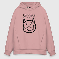 Толстовка оверсайз мужская TES: Skooma, цвет: пыльно-розовый