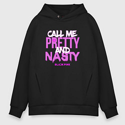 Толстовка оверсайз мужская Call Me Pretty & Nasty, цвет: черный