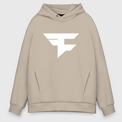 Толстовка оверсайз мужская FAZE Symbol, цвет: миндальный