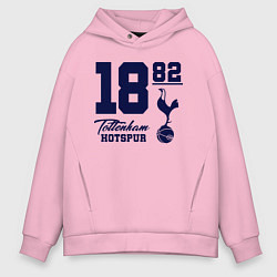 Толстовка оверсайз мужская FC Tottenham 1882, цвет: светло-розовый