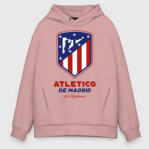 Мужское худи оверсайз Atlecito de Madrid / Пыльно-розовый – фото 1