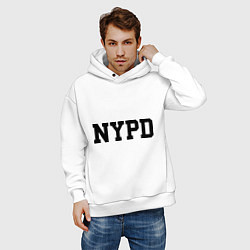 Толстовка оверсайз мужская NYPD, цвет: белый — фото 2