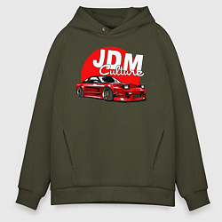 Толстовка оверсайз мужская JDM Culture, цвет: хаки