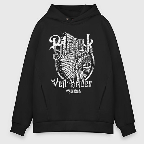 Мужское худи оверсайз Black Veil Brides: Holywood / Черный – фото 1