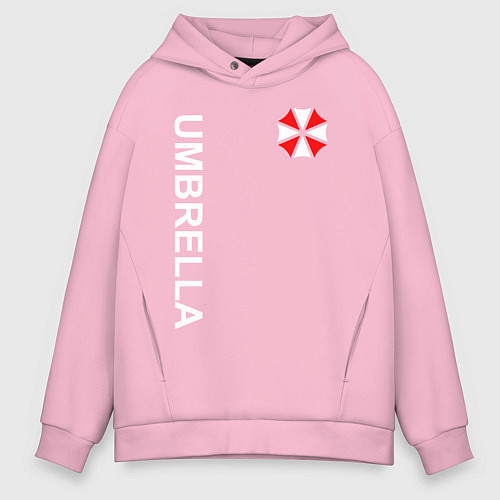 Мужское худи оверсайз UMBRELLA CORP / Светло-розовый – фото 1