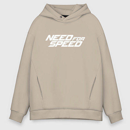 Мужское худи оверсайз Need for Speed / Миндальный – фото 1