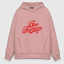 Толстовка оверсайз мужская Foo Fighters 95, цвет: пыльно-розовый