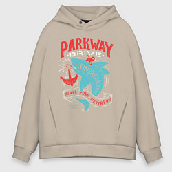 Толстовка оверсайз мужская Parkway Drive: Unbreakable, цвет: миндальный