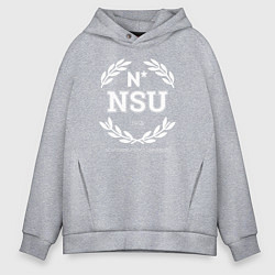 Толстовка оверсайз мужская NSU, цвет: меланж