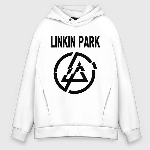 Мужское худи оверсайз Linkin Park / Белый – фото 1