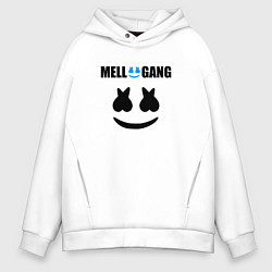 Толстовка оверсайз мужская Marshmello Mellogang, цвет: белый