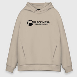 Мужское худи оверсайз Black Mesa: Research Facility