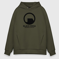 Толстовка оверсайз мужская Black Mesa: Research Facility, цвет: хаки