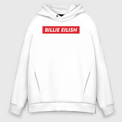Толстовка оверсайз мужская Supreme: Billie Eilish, цвет: белый
