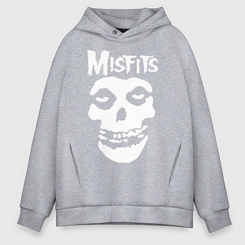 Мужское худи оверсайз Misfits / Меланж – фото 1