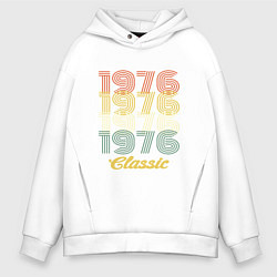 Толстовка оверсайз мужская 1976 Classic, цвет: белый