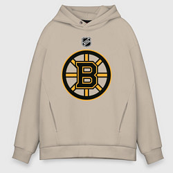 Толстовка оверсайз мужская Boston Bruins NHL, цвет: миндальный