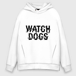 Толстовка оверсайз мужская Watch Dogs, цвет: белый